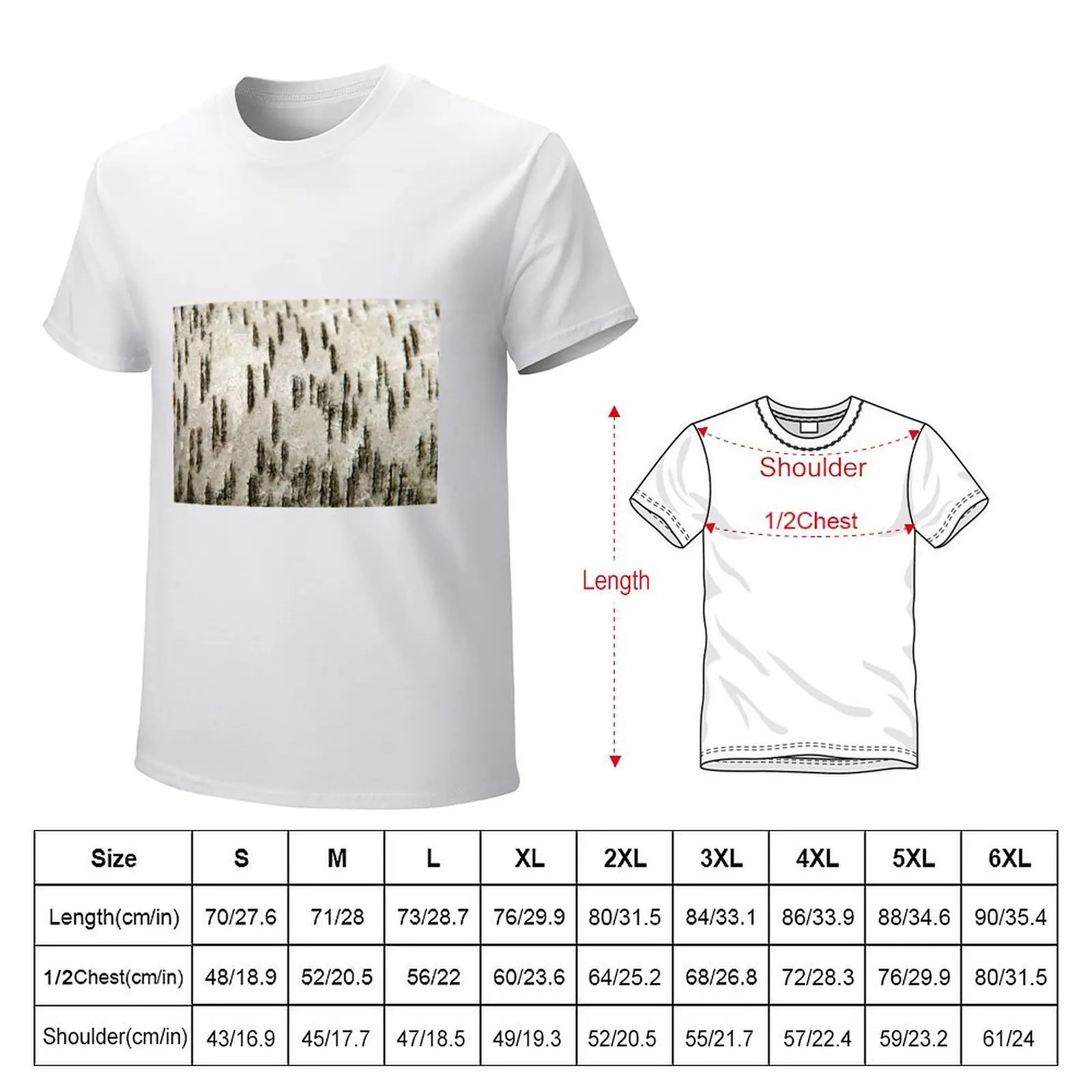 Abstract Tree Bark T-shirt quick drying summer top oversized for a boy big and tall t shirts for men