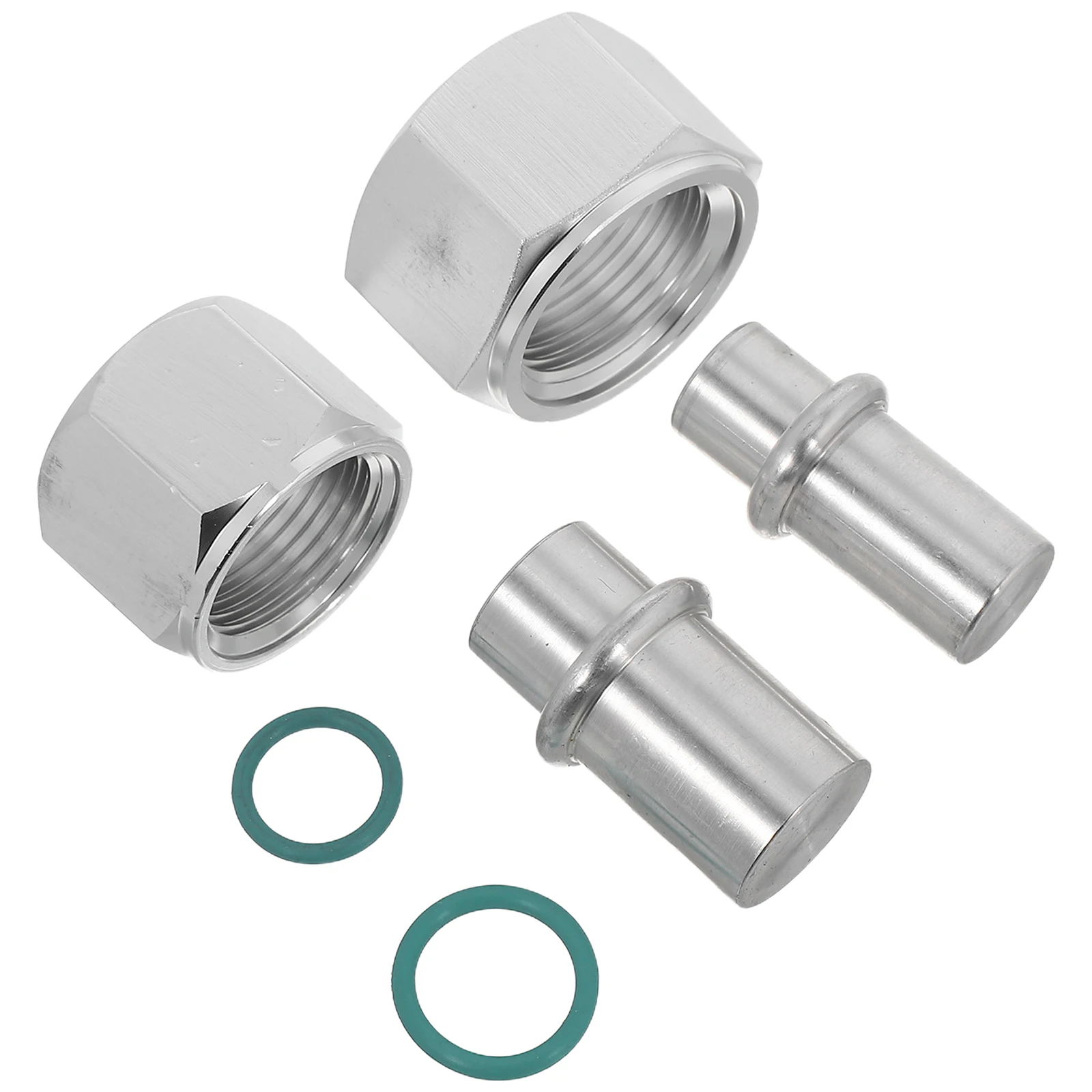 

2pcs Air Conditioner Block Off Kit Aluminum Alloy Replacement Parts Rear Closure System Refrigerant Line Cap for Vehicle