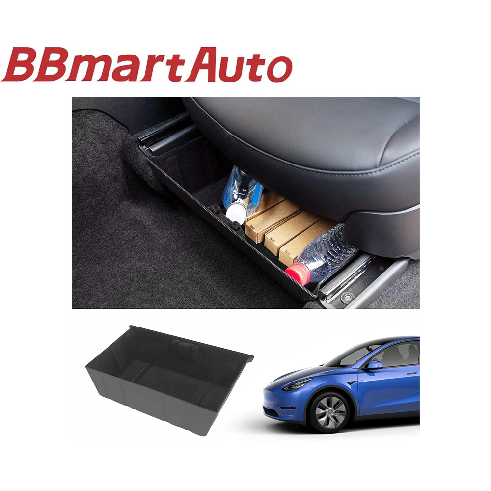 

BBmartAuto Parts Suitable for Tesla under-seat storage box with silicone one front seat storage box modified accessories