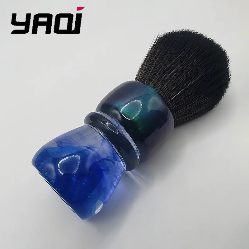 

Мужская кисть для влажного бритья YAQI OCEAN 28 мм, синтетическое волокно, ручка из полимерной смолы, для стрижки волос на лице, модель 2026 года