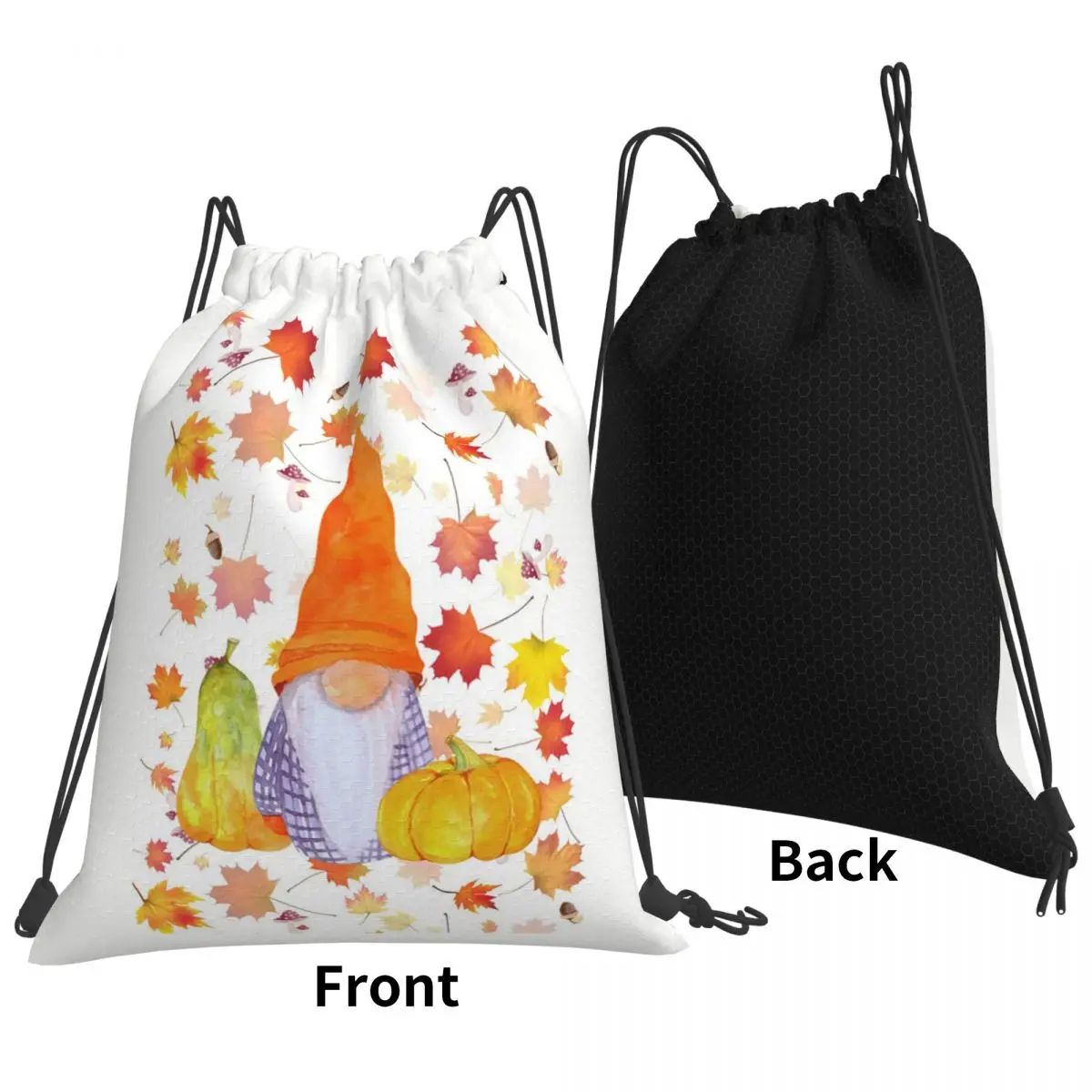 Happy Harvest Backpacks Portable Drawstring Bundle Pocket Sports Bag Book Bags for Travel School