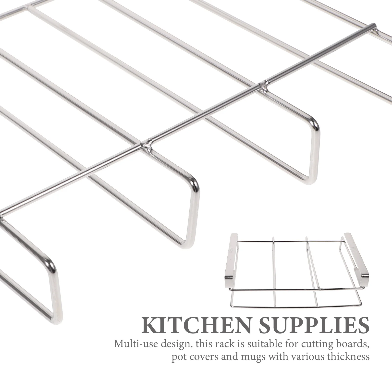 

WATIIFUFU Chopping Board Holder Pot Lid Rack Cutting Board Organizer Cabinet Mug Stand Kitchen Storage Rack for Pots and Mugs