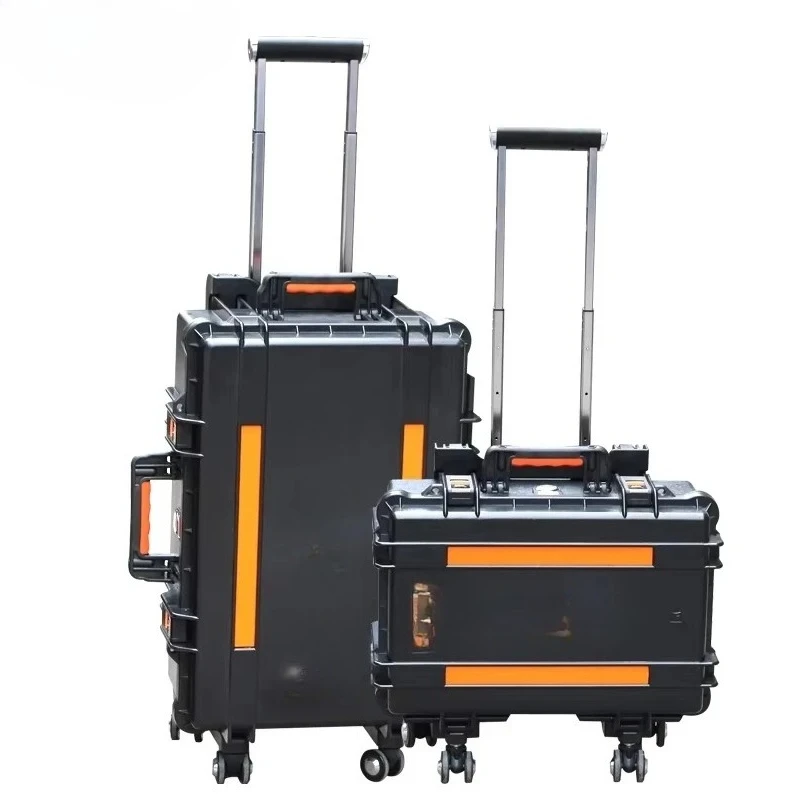 

Heavy-duty trolley aluminum toolbox with wheels Brilliant LaoA