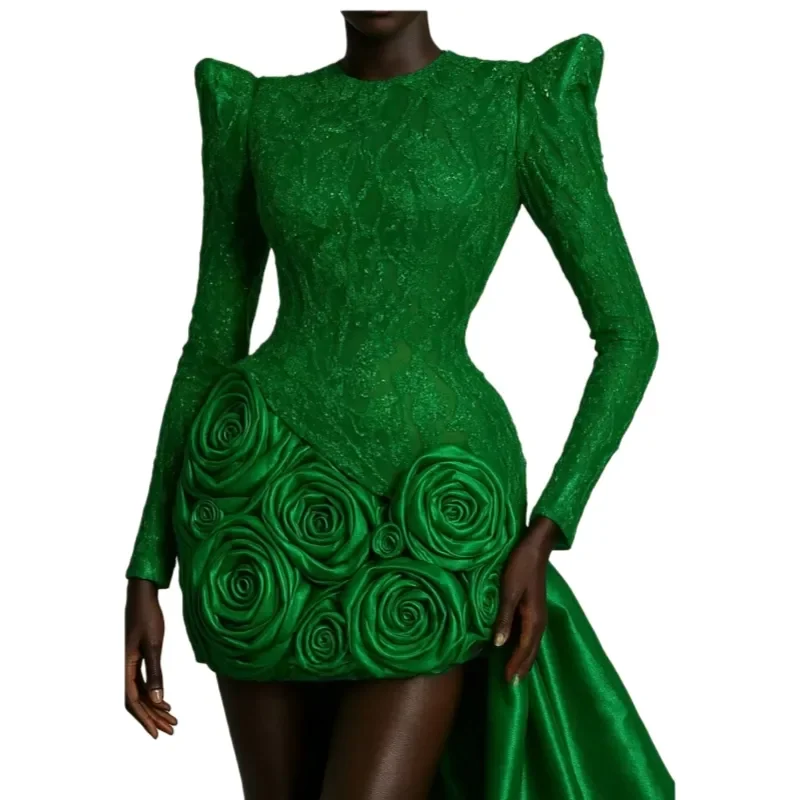 Why the Modern Emerald Green Lace Evening Dress is Your Ultimate Choice for  Sophisticated Occasions