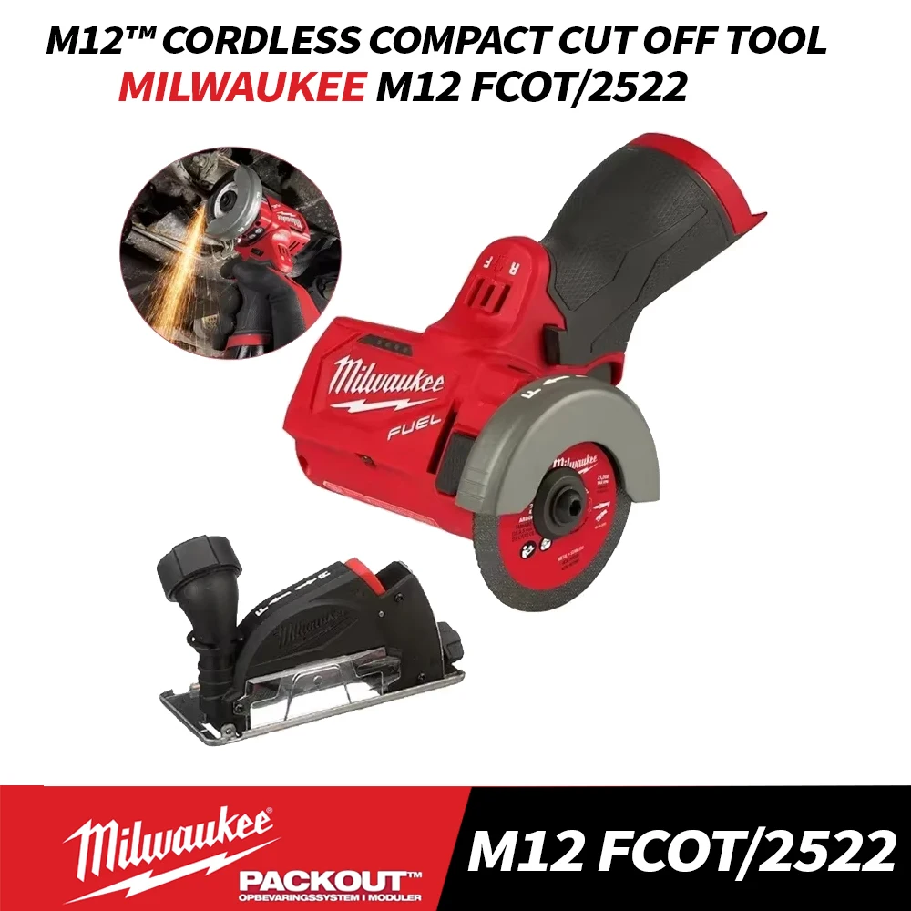 Milwaukee M12 FCOT/2522 M12 FUEL 76Mmm Brushless Cordless Compact Cut Off Tool Bare Tool 12V Power Tools MILWAUKEE 2522-20