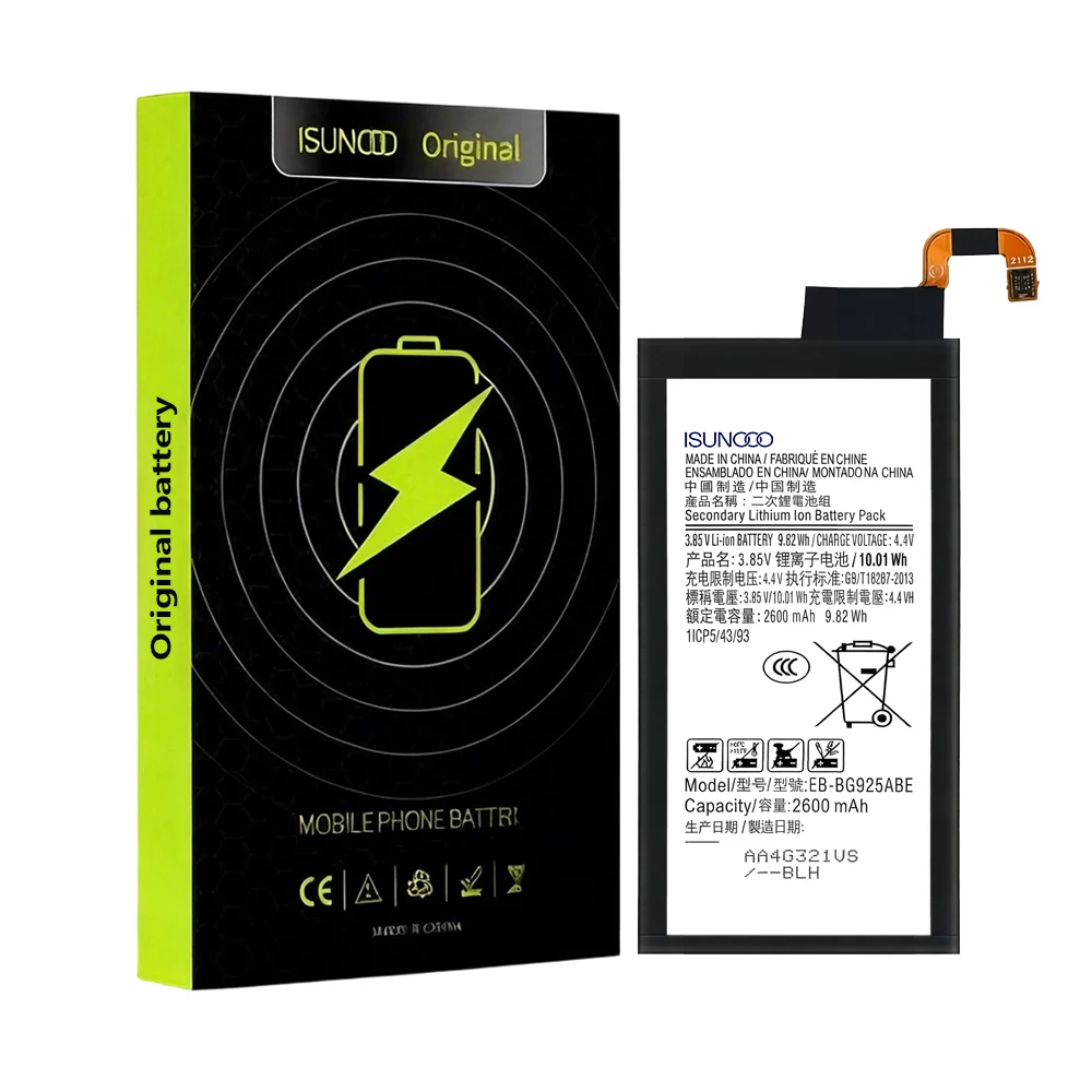 100% New Zero Cycle EB-BG925ABE Battery For Samsung Galaxy S6 Edge/SM-G9250/SM-G925A Phone Replacement Bateria +Free Tools