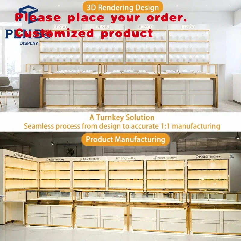 custom.New Fashion Luxury Gold Jewellery Shop Design Ideas Pictures Custom Watch Store Furniture 3D Drawing Watch Store Design