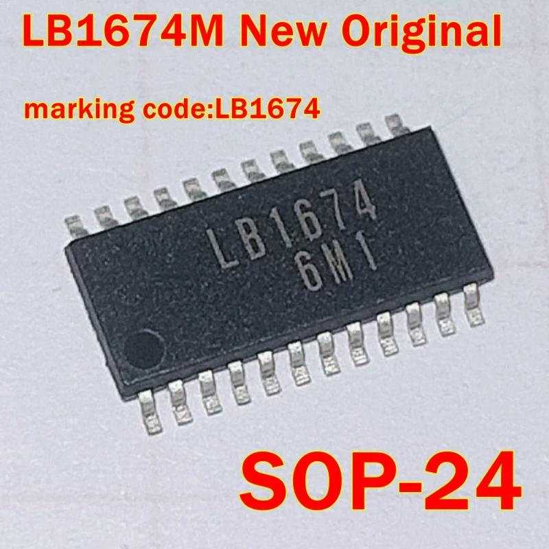 LB1674M SOP-24 marking code:LB1674 New Original Brushless, Sensorless Motor Driver