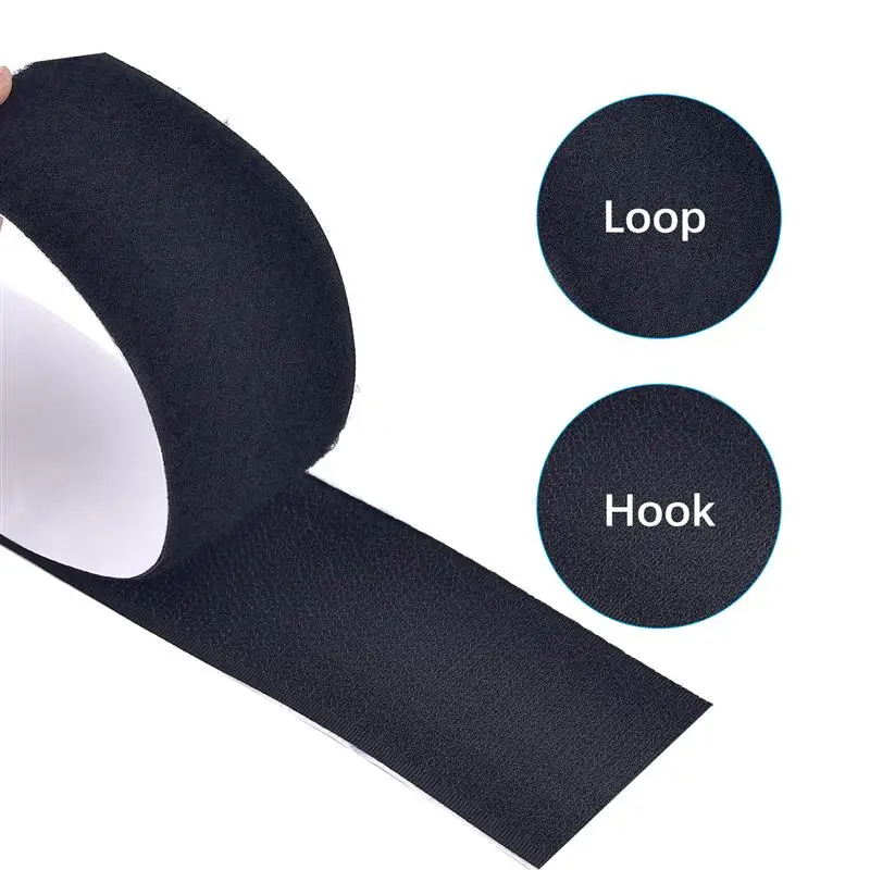 1m/3m/5m/Roll Hook And Loop Strips Self Adhesive Fastener Tape Adhesive Nylon Sticky Back Fastener Roll For DIY Velcro Adhesive