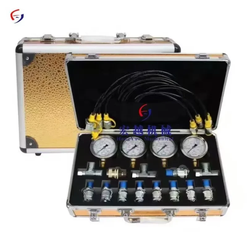 

Hydraulic Pressure 4 Gauge Test Kit for excavator Oil Pressure Test Kit