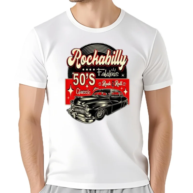 Camiseta Rockabilly Swing 50s, calcetín Hop Doo Wop Rocker, 1950s