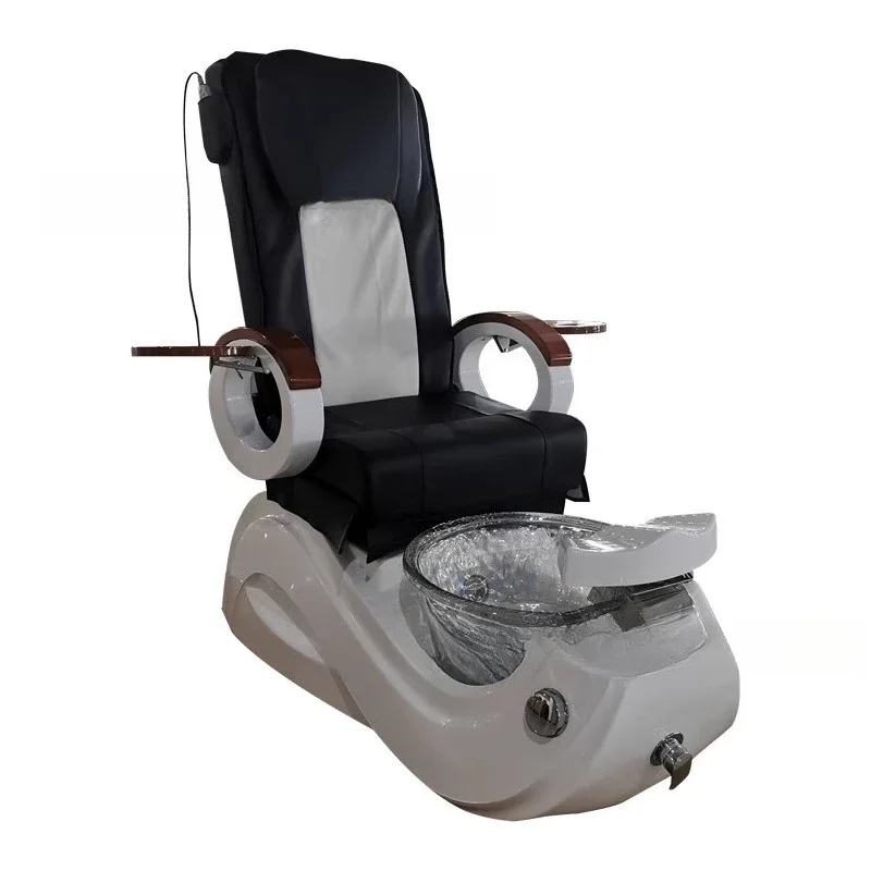 Sillón salón pedicura sillas reposapiés taburete muebles respaldo masaje uñas Sillas De Pedicura Para Spa muebles comerciales
