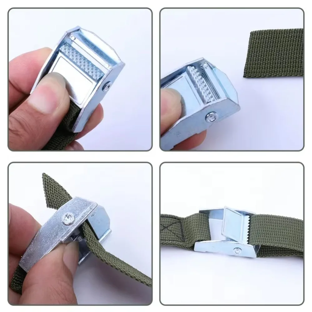 1M Cargo Tie Down Straps with Metal Buckle Strong Fixing Belt for Car Motorcycle Bike Luggage