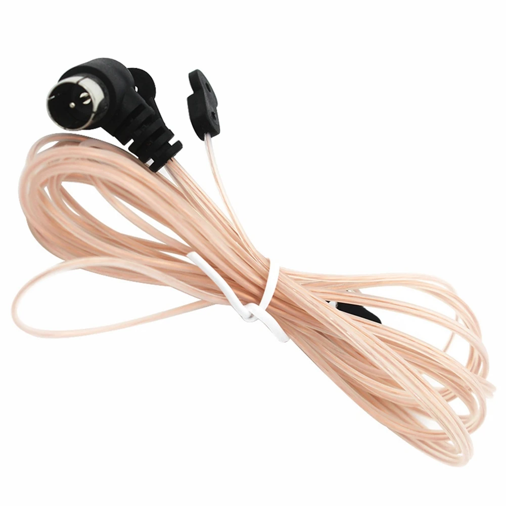 REPLA-1 Pcs 75 OFM Dipole Indoor T Antennas Copper HD Aerial Receiver Male Type F Connector For FM Radio Stations