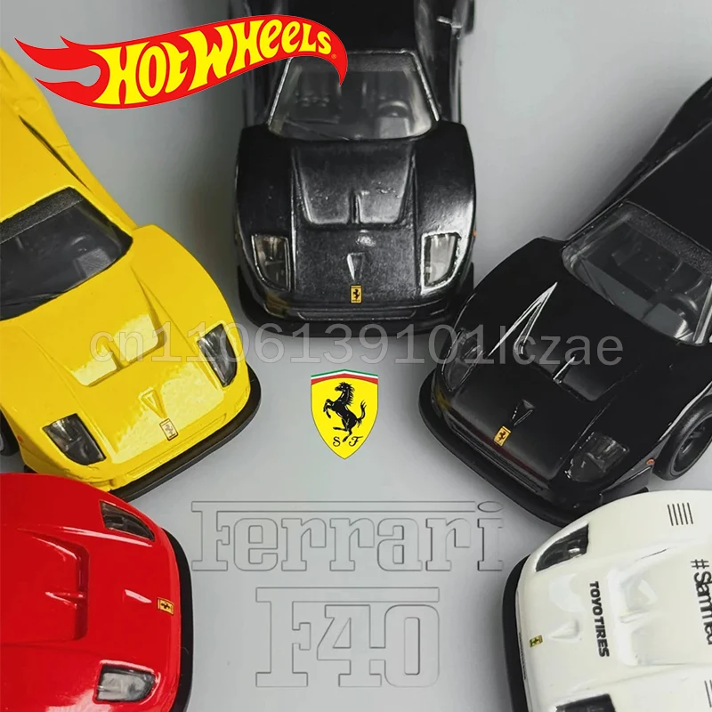 

Hot Wheels 1:64 Ferrari F40 Competizione Alloy Diecast SF90 Car Model Realistic Simulation Collectible Toy For Car Collectors