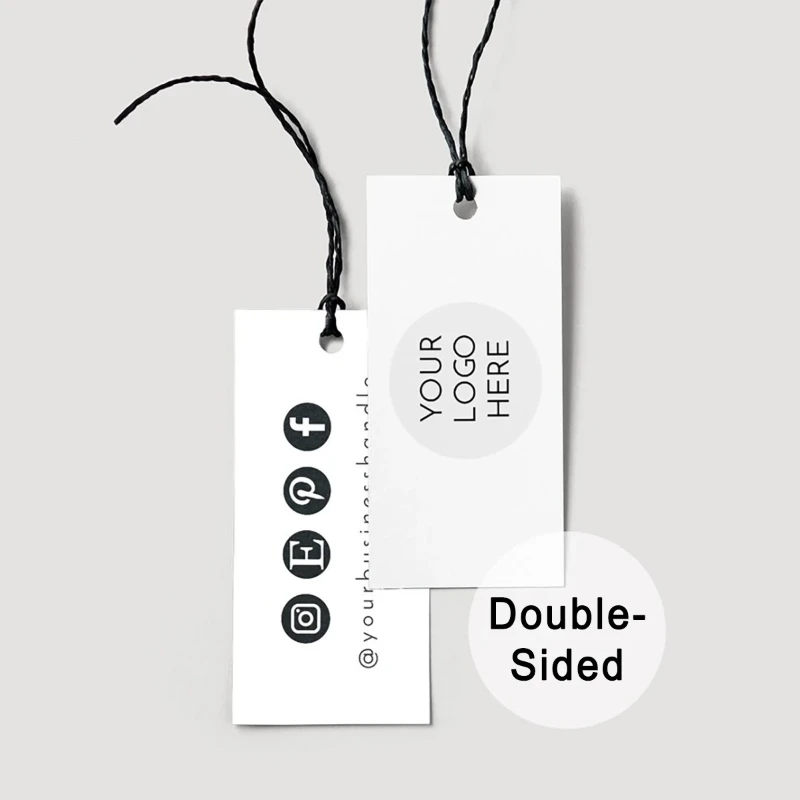 

200PCS Custom Paper Hang Tags with Strings Personalized Kraft Gift Jewelry Clothing Price Labels Tags Multipurpose Tags