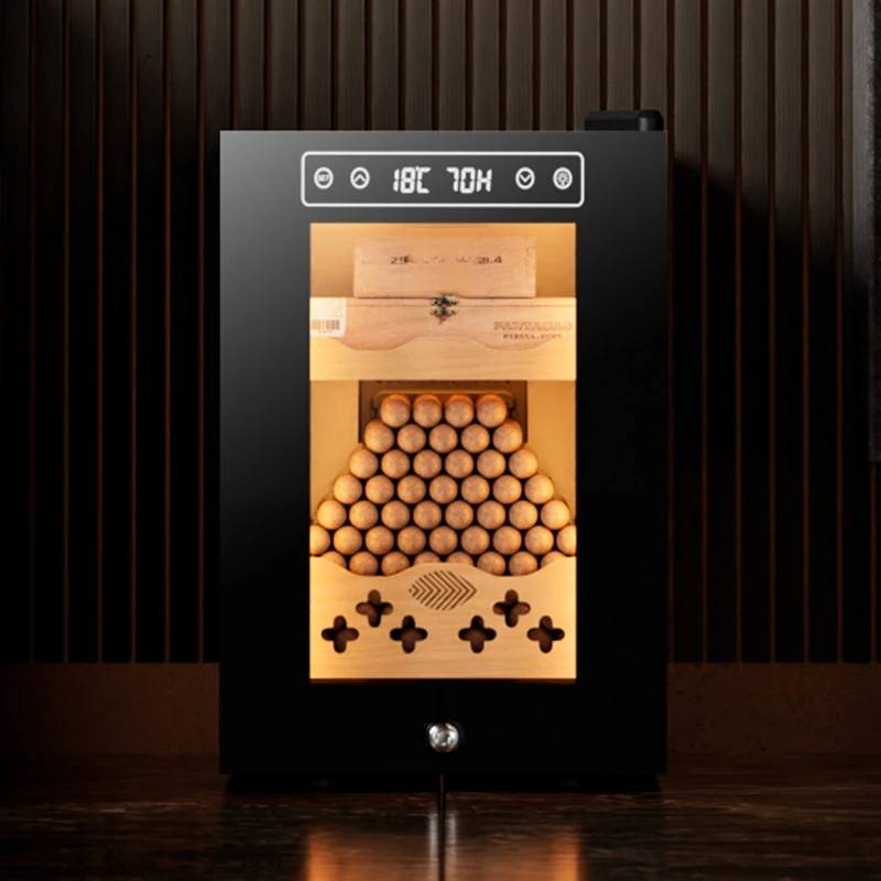 Top Brand Cigar Humidor 80-200 Capacity Dual-Core Temp Smart Eco Humi PTC Heating