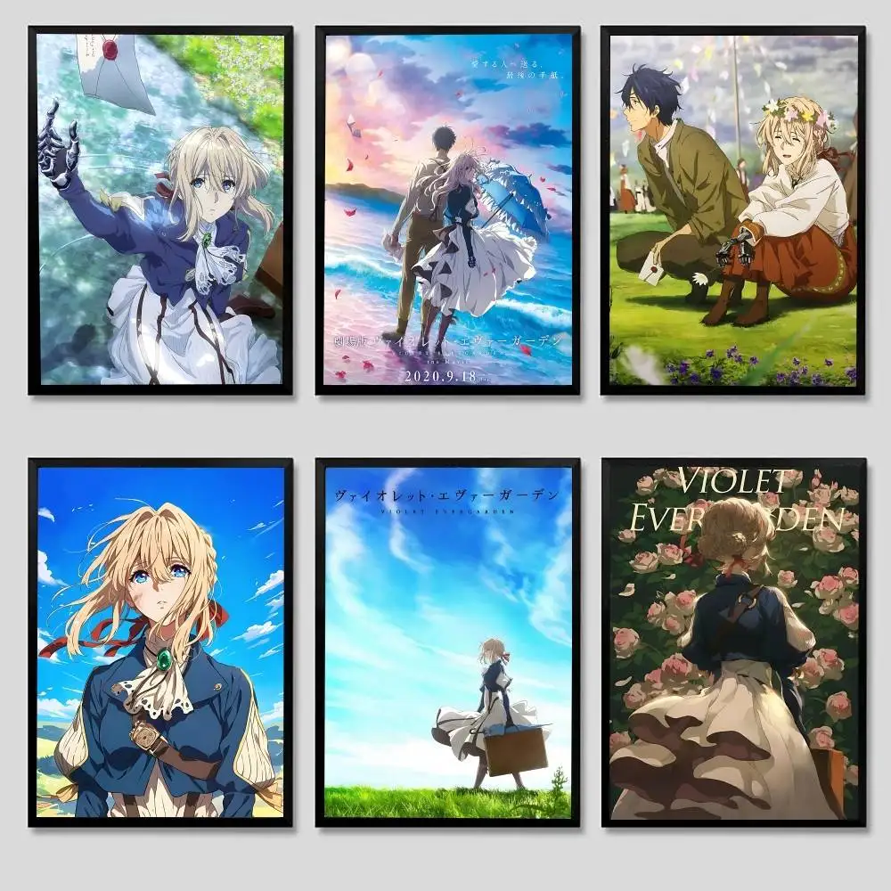 Violet Evergarden Poster Picture Canvas Painting Wall Art Home Decoration Print For Living Room Decor