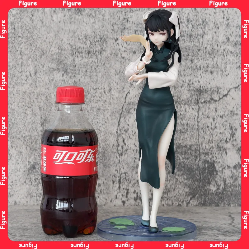 

Yaozhi Anime Figure Hobby Sakura Figurine Cheongsam Beauty Girl Battle loli Little Taoist PVC Model Statue Collection Toys Gifts