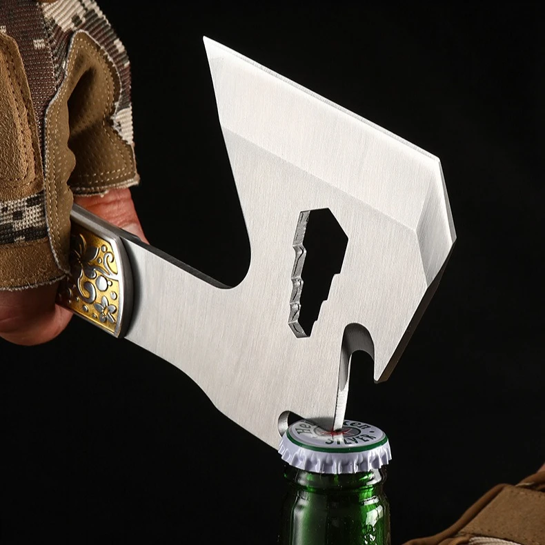 Outdoor Multi-functional Vehicle-mounted Emergency Mountain Axe Household Sharp Firewood Splitting and Felling Equipment