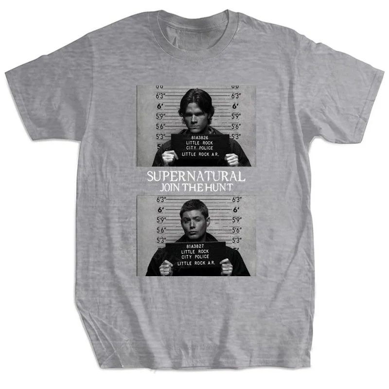 Supernatural Dean Sam Winchester Graphic T Shirt Men Women Oversized Tee TV Show Print Casual Short Sleeve Unisex T-shirt Top