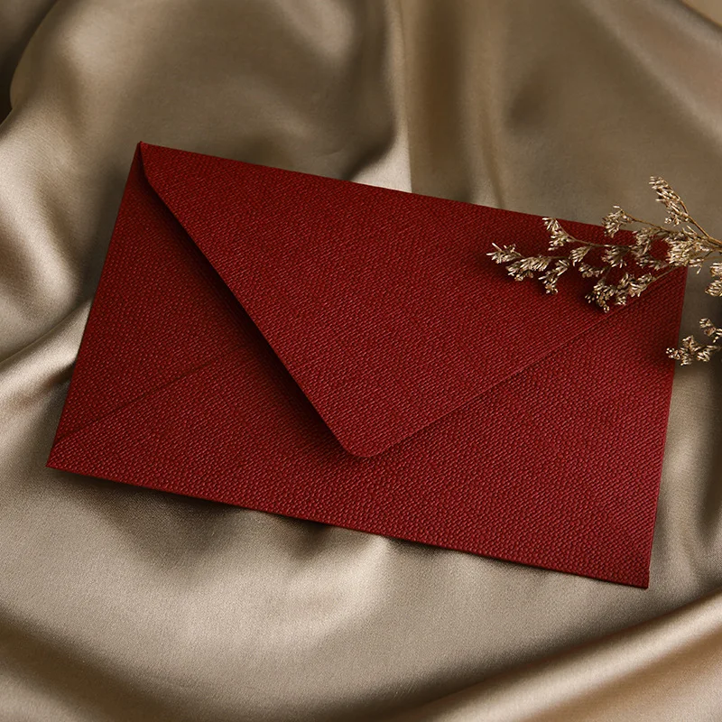 50pcs/lot Envelope High-grade Western Style Linen Texture Paper Postcards Envelopes for Wedding Invitations Business Stationery