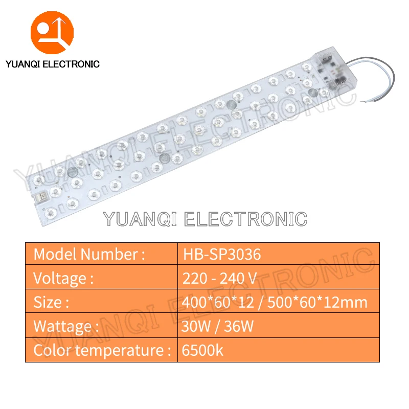 LED Module Bar 220V 30W 36W Replacement LED Light Strip Panel  40cm 50cm For Living Room Bedroom Ceiling Light Cold White 6500K