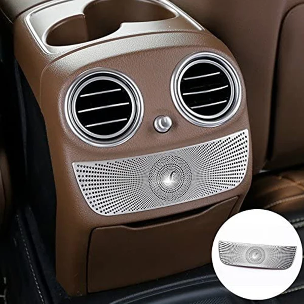 Cubierta de bocina de altavoz de ventilación de escape trasero de coche, cubierta decorativa para mercedes-benz Clase C Clase E GlC W205 W213 X253