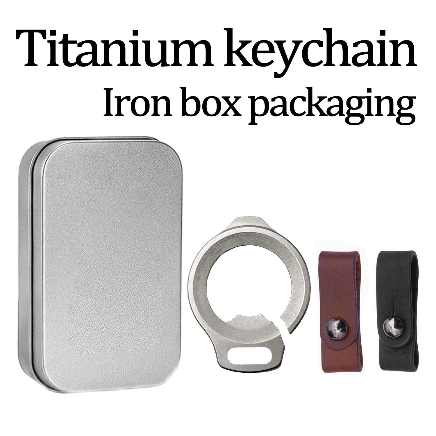 Titanium Alloy Keychain Multifunctional EDC Tools Bottle Opener Pendant Senior Unisex Auto Parts Lron Box Packaging