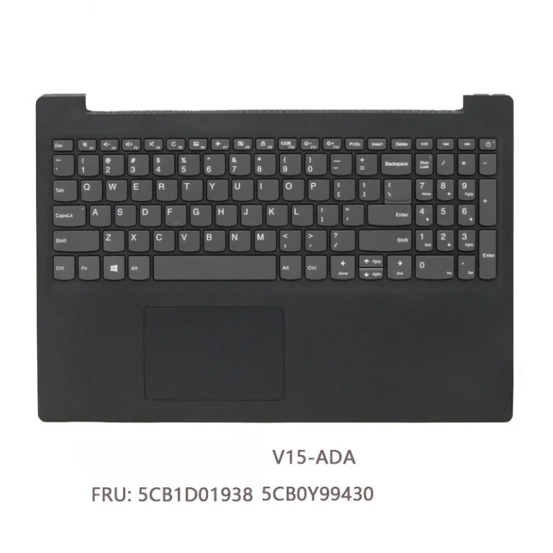 

H New For Lenovo Ideapad V15-ADA TEX Palmrest Upper Keyboard KB Bezel 5CB1D01938