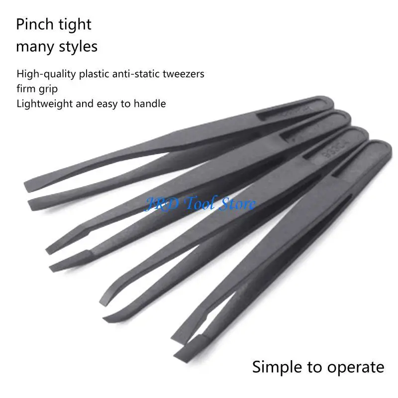 A2UD Anti-Static Tweezers for Electronics Sodlering Jewelry Craft Labor