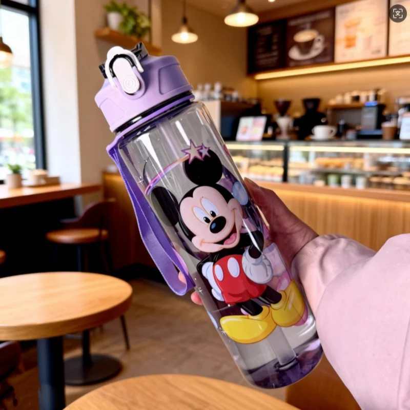 Cartoni animati Disney Topolino, Elsa la Regina delle Neve, tazze d'acqua Biancaneve; Tazze d'acqua con personaggi carini a tema Disney, infantile