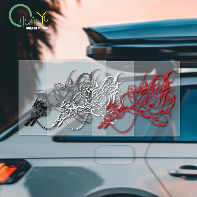 

Automobile motorcycle nine-tailed fox decoration personalized creative waterproof scratch protection