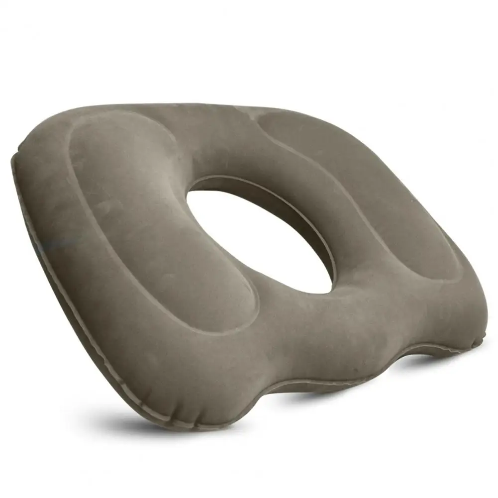 Cushion Portable Cushion Mid Hollow Cushion for Hemorrhoids Anti-decubitus Flocked Buttock Support Office Home Sitting Piles