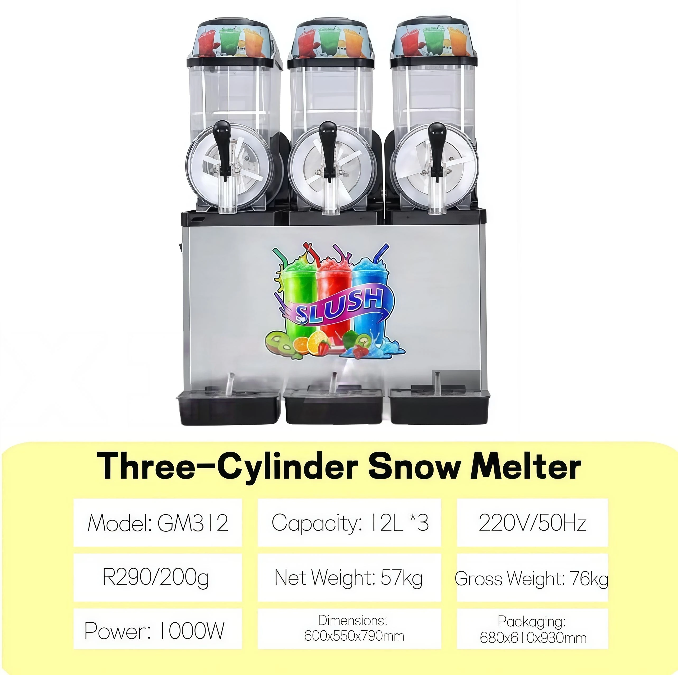 Cheap Slush Machine for Sale Commercial Smoothie Ice Machine Single Cylinder Perfect for Small Business Start up No reviews yet