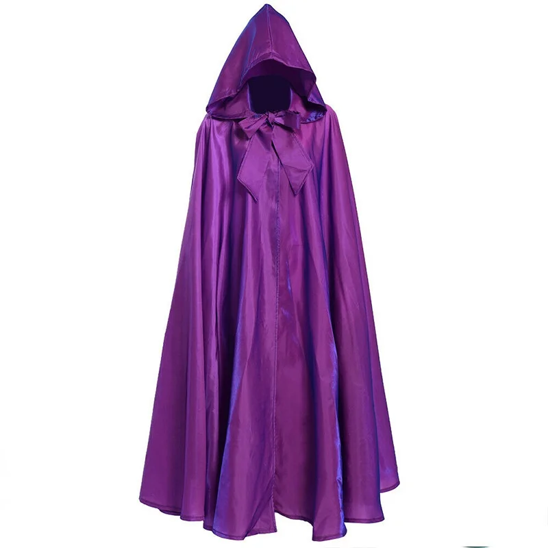 loween Abito con cappuccio Strega medievale Morte Dio Mantello cosplay Costume etnico da donna Spettacolo teatrale Abito tradizionale cinese...