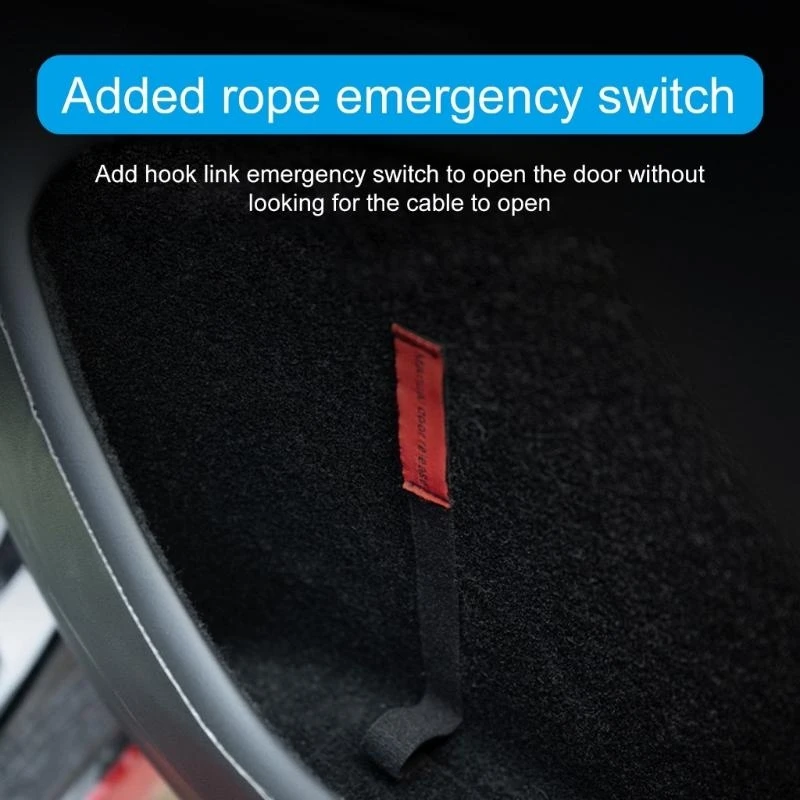 Rear Door Emergencies Safety Pull Rope For Tesla Model 3 Highland 2025 2026 Model Y 2022-2026 Emergency Handle Strip Accessorie