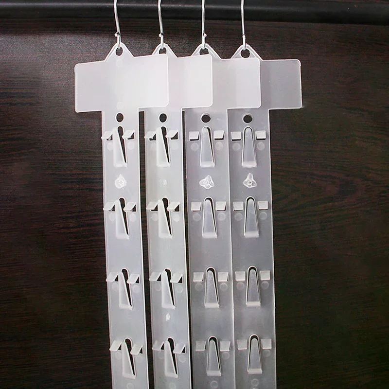 Plastic Snack Hanging Strips Store Hang Snacks Display Hanger With Hooks Supermarket Shelf Useful Shop Merchandising Clip Strip