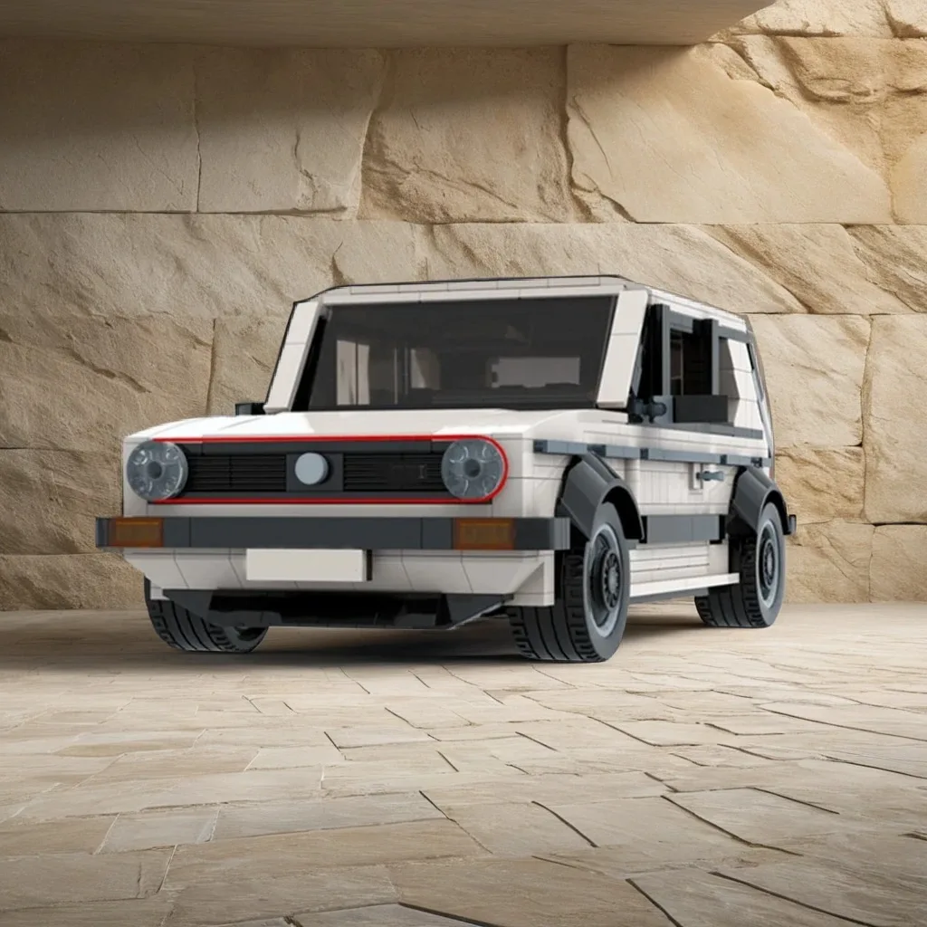 

1286Pcs Volkagen Golf MK1 GTI White Edition MOC Classic Retro Hatchback Education Building diy Blocks Birthday Toys Gift