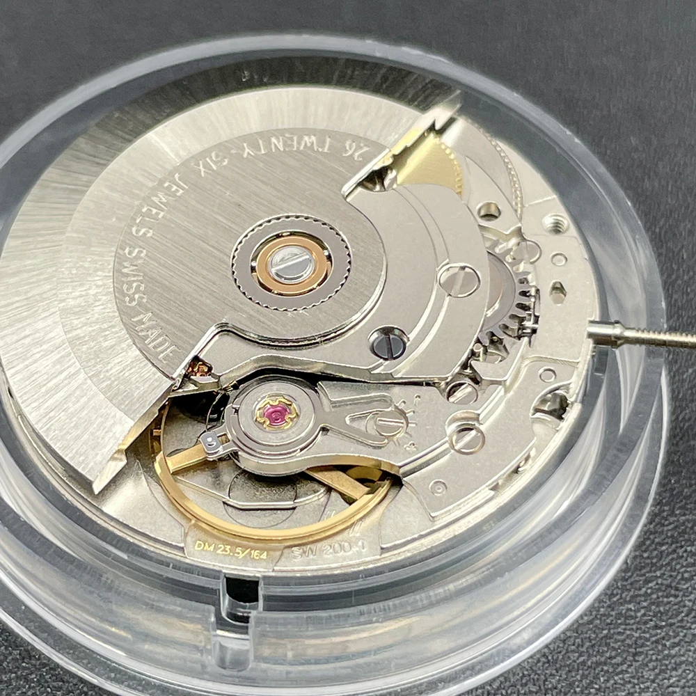 Movt SW200-1 Automatic Self-winding Mechanical Movement 26 Jewels Hacking/Quickset Date Sellita Original SW200 (2824)