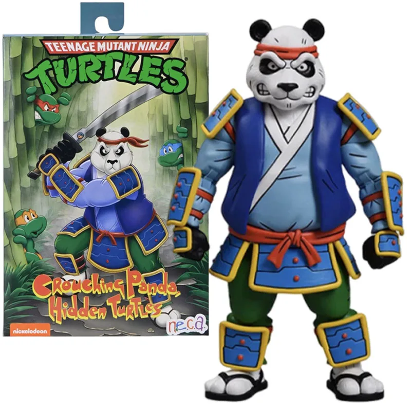 

NECA 54475 Модель черепахи Ниндзя-подростка TMNT Панда Хан Фигурка Аниме Фигурки Периферийные 7-дюймовые фигурки Оригинал