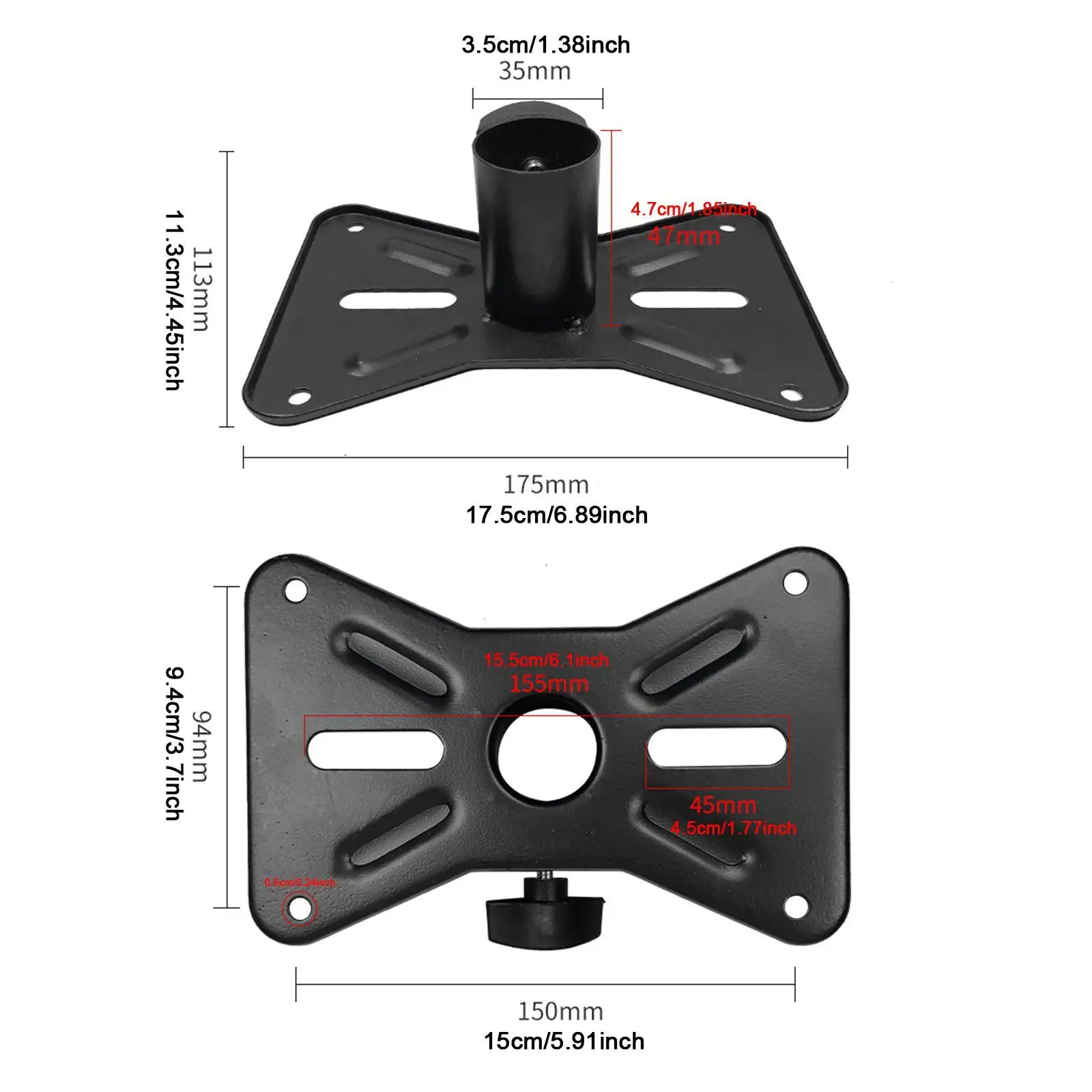Tripod Speaker Stand Support Base for Parties Studio 35mm/1.38in Mounting