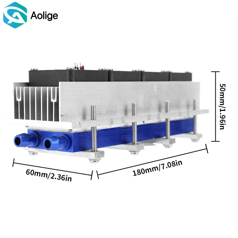 DC 12V Thermoelectric Peltier Air Cooler Kit - Semiconductor Refrigeration, 12V Power, Air Conditioning Unit