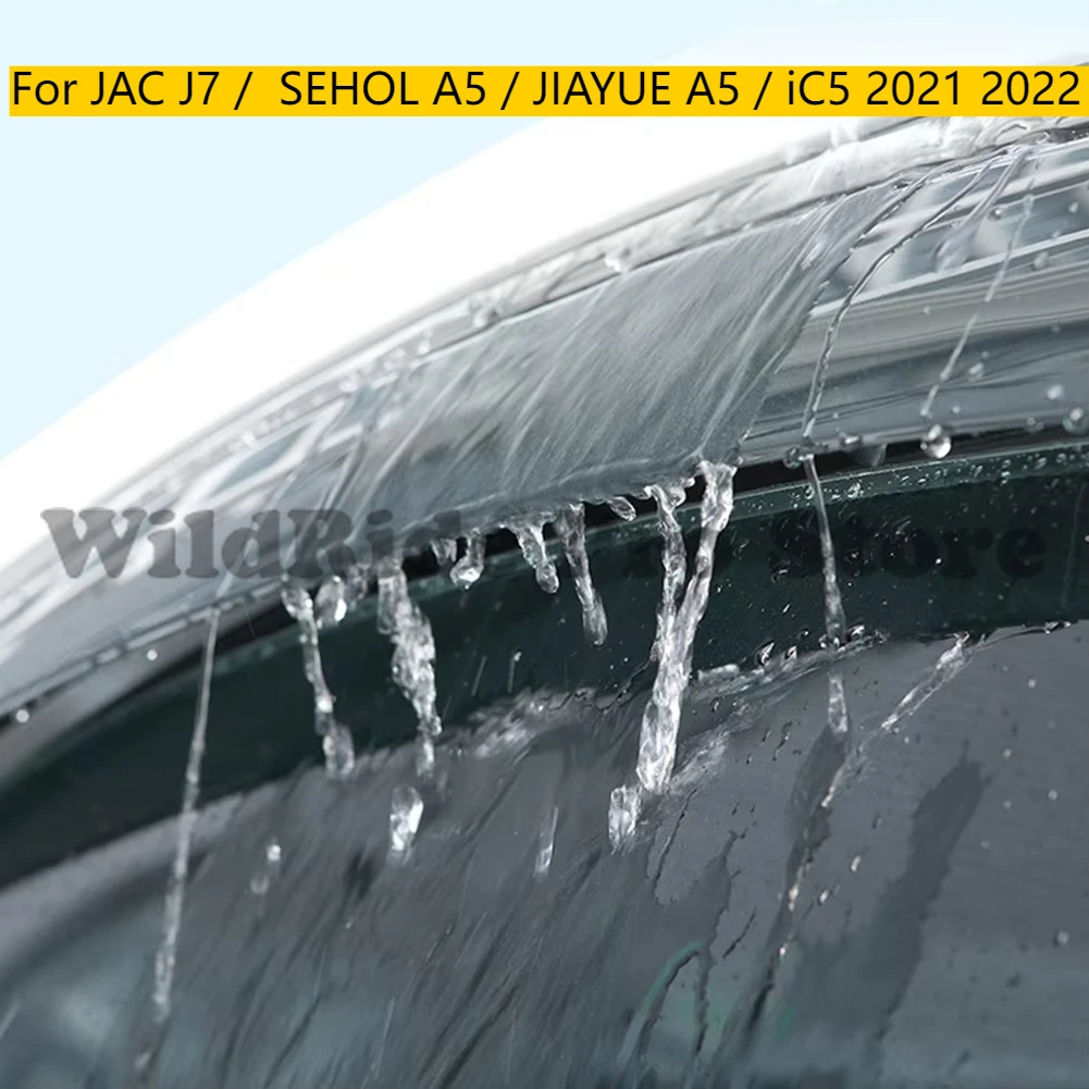

for JAC J7 / SEHOL A5 / JIAYUE A5 / iC5 2021 2022 Car Door Rain Guard Side Windows sun visor Wind Deflector