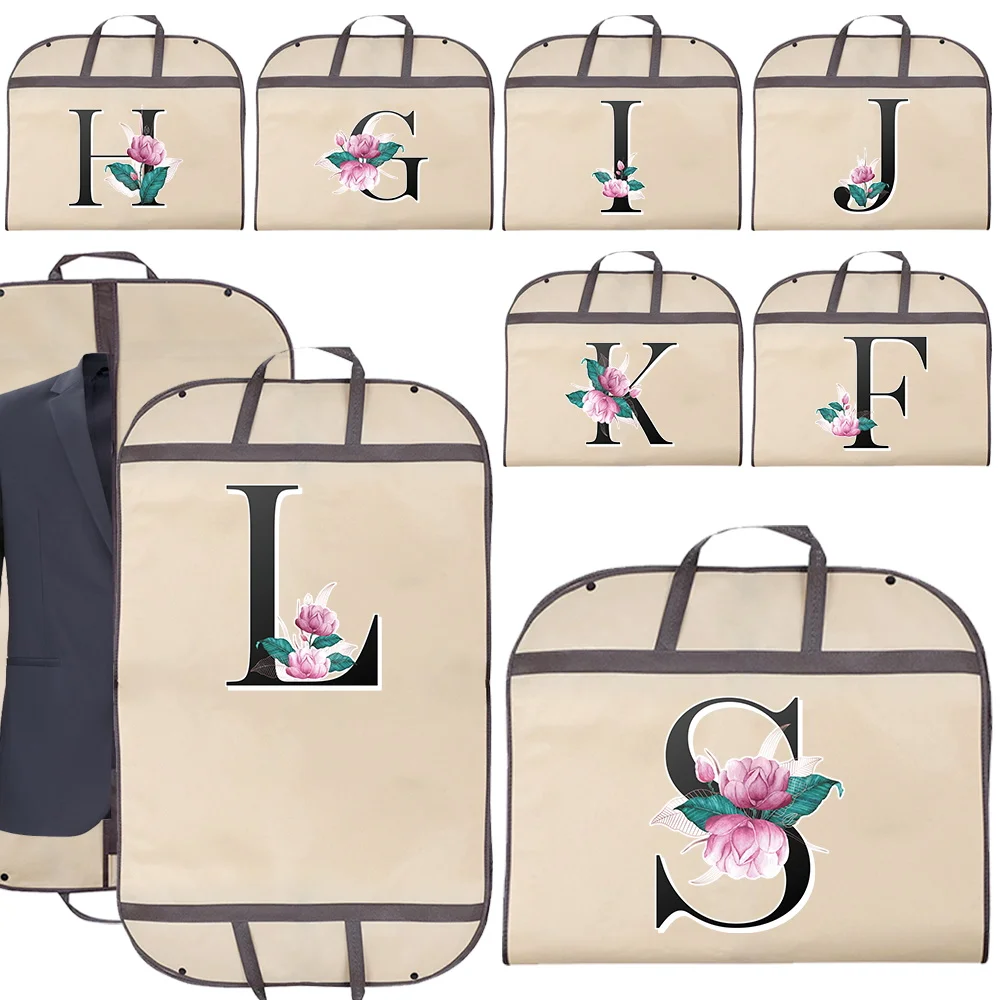 2026 Clothing Organizers Wedding Wardrobe needments:whitemarble Print Series  Garment Bags for Jacket Coat  Plastic Tote Cover