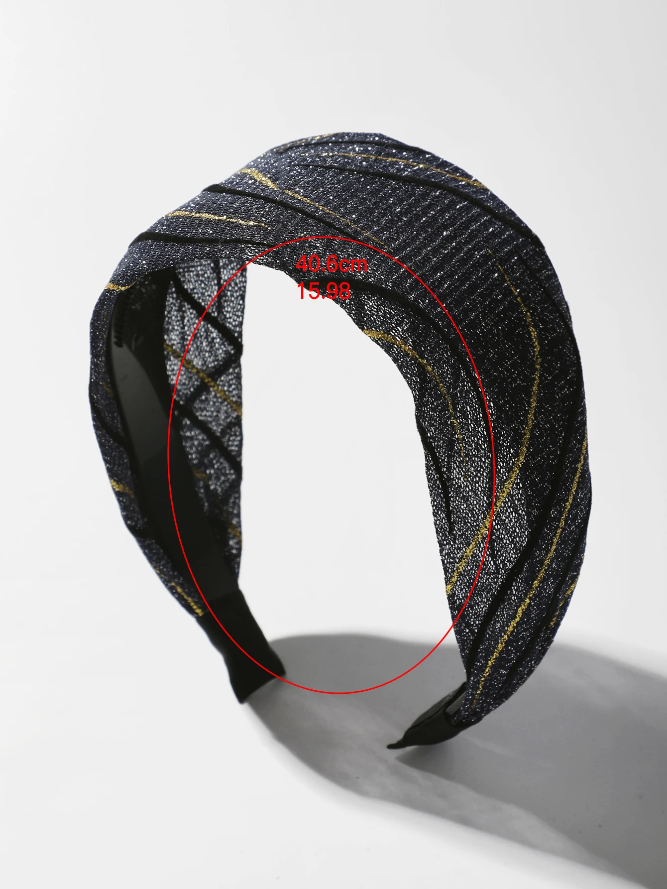 Headband Black Cloth Headbands Wide Stripe Print Makeup Hair Band Vintage Mesh Hair Hoop Korean Hair Accessories for Women Girls