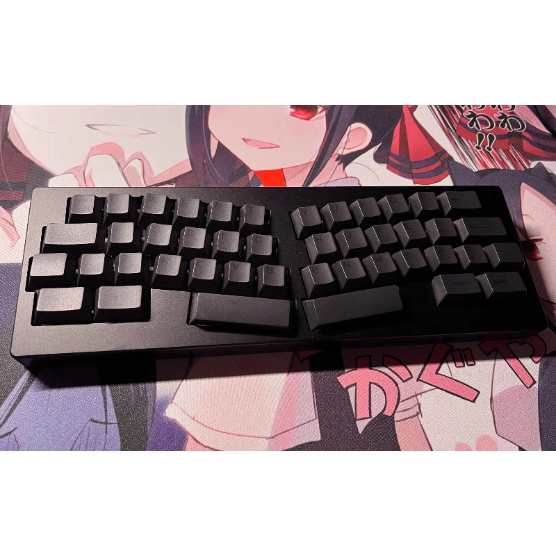 Geekark bob keycap conjunto personalizado tema preto teclado mecânico acessório tampas chave pbt 40% cereja peofile artesanato gaming keycaps