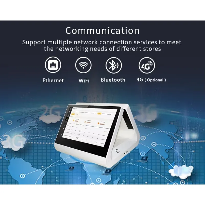 2026 Western Restaurant Chain Store Desktop Payment Machine POS System Android Touch Cash Register