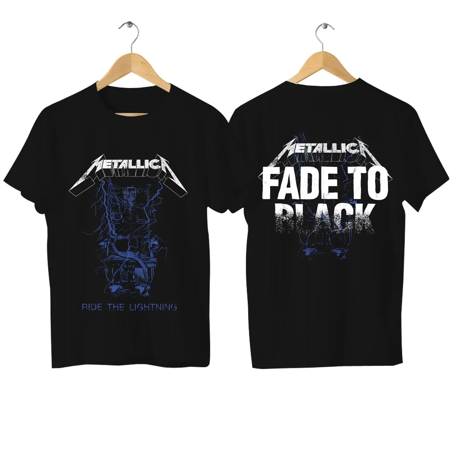 Rock Band Metallica Men's 100%Cotton Album Graphics Tshirt 2026 New Summer Spring Women Oversized Hiphop Y2k Fashion Tshirt