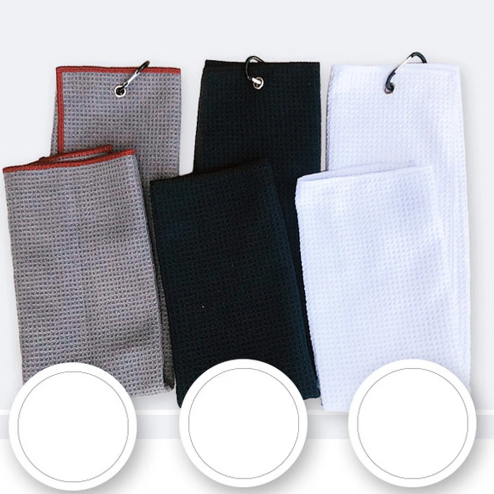 

Microfiber Golf Club Cleaning Kit Double Sided Retractable Brush Cotton Towel Carabiner Spike Wire Bristle Head Cover Travel